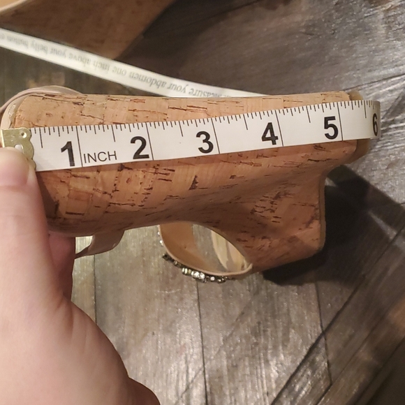 Blush Wedge Sandals - Picture 4 of 5